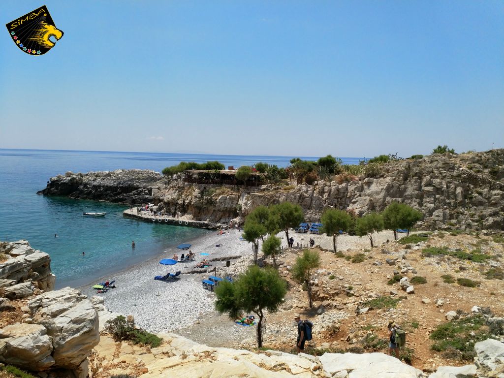 die Schlucht endet am Strand von Marmara